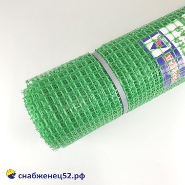 Сетка пластиковая, ячейка квадрат 20*20, зеленый, (1*20м) (п.м)